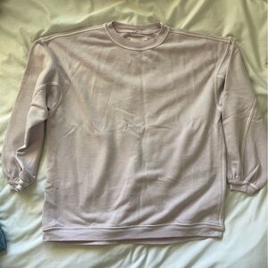 Aerie Oversized Lavender Crewneck Sweater